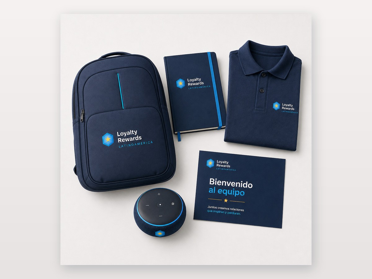 Kits corporativos personalizados — Loyalty Rewards Latinoamérica